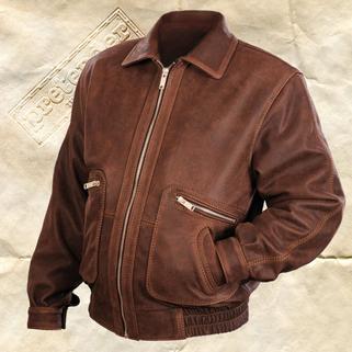 Кожаная куртка Aviator-2 в коричневом цвете